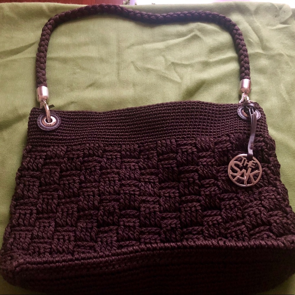 Crochet brown SAK bag
